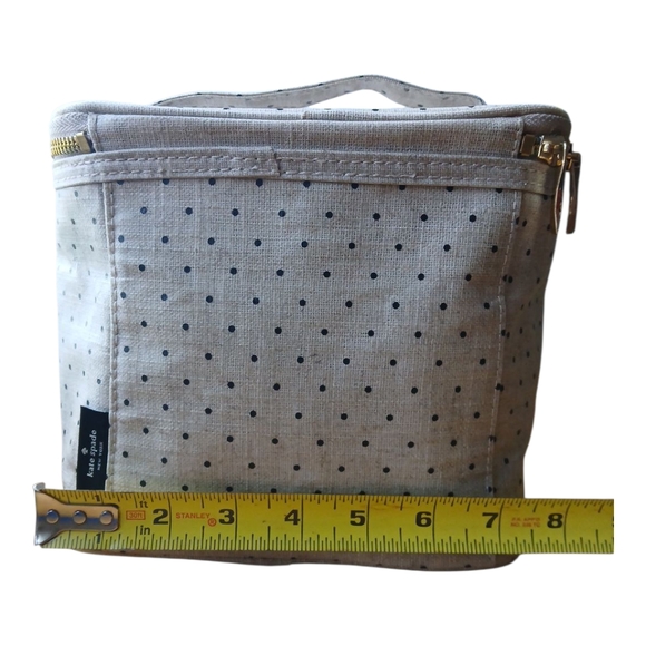 Kate Spade Cream and Black Polka Dot Lunch Bag - Picture 7 of 8